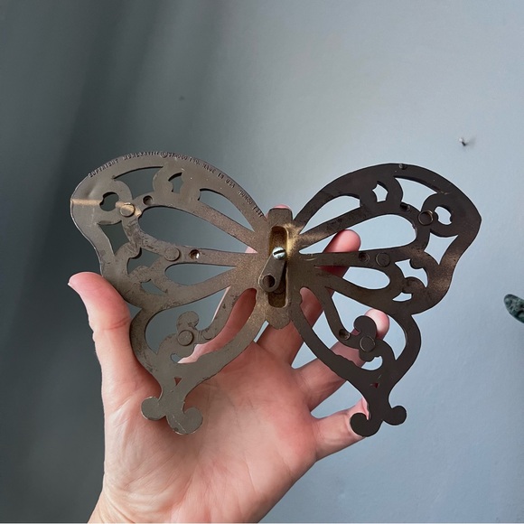 Set of 3 Vintage 70s butterfly wall hangings art retro boho home decor - Picture 6 of 6